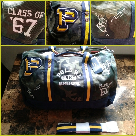 Polo Ralph Lauren Other - Polo Ralph Lauren Football Canvas Camo Duffle